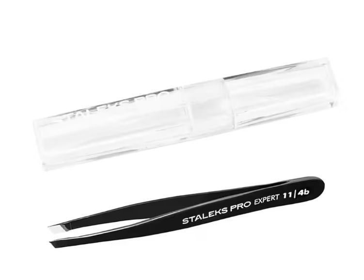 Пинцет для бровей Staleks EXPERT 11 TYPE 4 - TE-11/4b 002937 фото