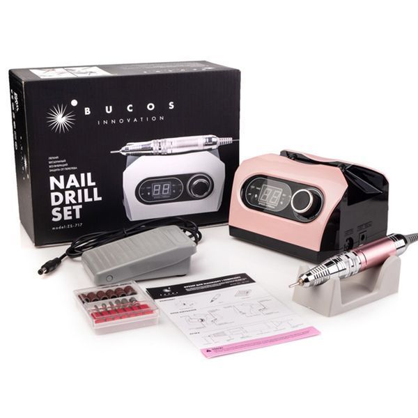 Фрезер для манікюру BUCOS ZS-717 PINK PROFESSIONAL - 35 000 об/хв 65W 002672 фото
