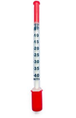 MedPlast 0.3*8 мм 1 мл U-40 Інсуліновий шприц з інтегрованою голкою 30G (упаковка 100 шт) 003258 фото