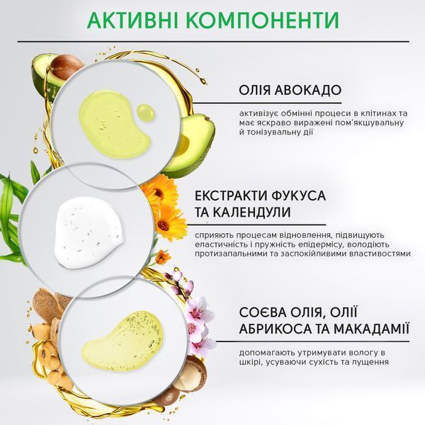 Масажний крем для рук та ніг з олією авокадо, екстрактами фукуса та календули Shelly 250 мл 003494 фото