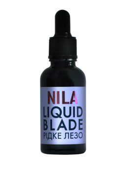Nila Liquid Blade Рідке лезо, скло+піпетка чорна, 30мл 003106 фото