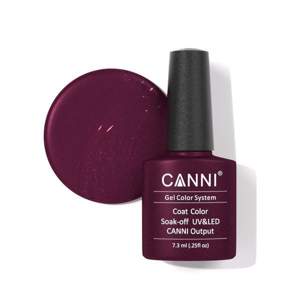 Canni Гель-лак 256 глиттерный темно-красный 003775 фото Canni Гель-лак 256 глиттерный темно-красный 003775 фото