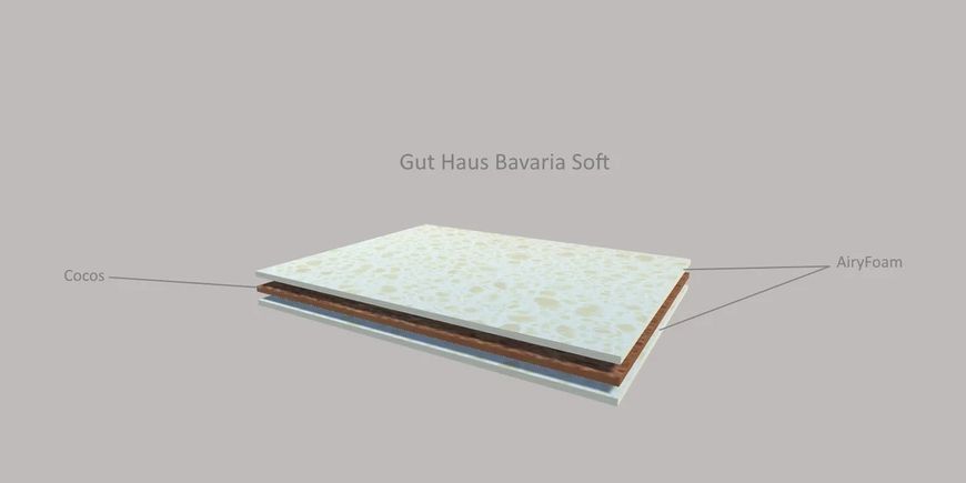 Divaso Тонкий матрац-топер Gut Haus Bavaria Soft 005055 фото