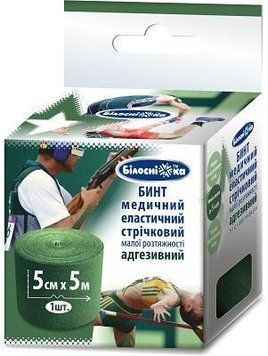 Кинезио-тейп "Белоснежка" 5см* 5м - Зеленый 004111 фото