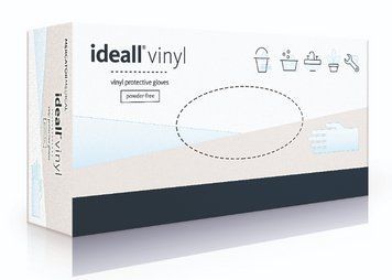 Рукавички вінілові Mercator Medical Vinylex PF, щільність 4.8 г. - прозорі (100 шт) L (8-9) 000513 фото