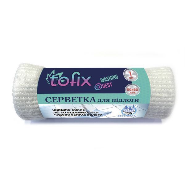 Tofix Ганчірка для підлоги 50х60 см (бавовняна) 003971 фото Tofix Ганчірка для підлоги 50х60 см (бавовняна) 003971 фото
