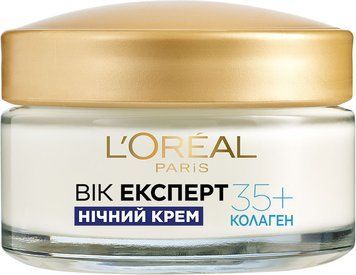 Антивіковий нічний крем обличчя L'Oreal Paris Вік Експерт 35+ 50 мл 003953 фото