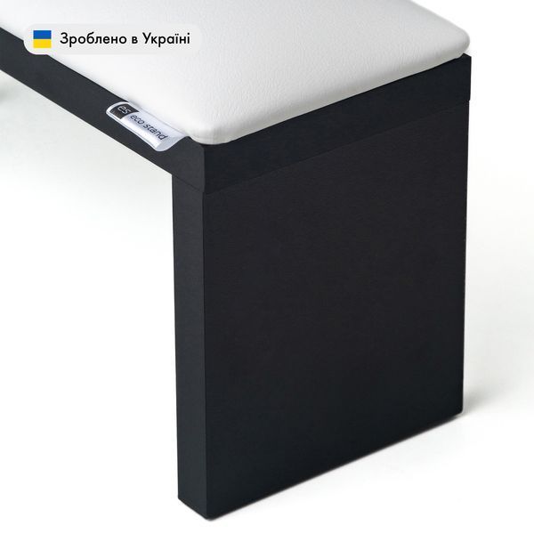 Підставка манікюрна Wood на чорних ніжках, білий колір 002391 фото