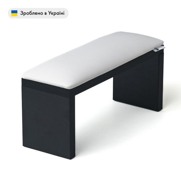 Підставка манікюрна Wood на чорних ніжках, білий колір 002391 фото