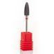 Фреза керамічна Nail Drill для зняття гель-лаку (Кукурудза) &mdash; 641 0 701 чорна (червона насічка) 002567 фото 2