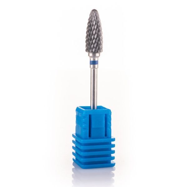 Фреза керамічна Nail Drill для зняття гель-лаку (Кукурудза) &mdash; 641 0 501 чорна (синя насічка) 002566 фото