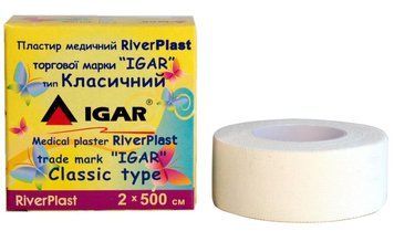 Пластырь на катушке IGAR RiverPLAST Классический белый 2 см х 5 м 000539 фото