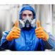 Рукавички нітрилові Супер міцні Powergrip Mercator Medical, щільність 8.5 г. - помаранчеві (50шт/25пар) 001513 фото 3