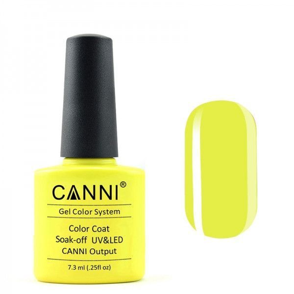 Canni Гель-лак 140 яскравий жовто-лимонний, 7,3 мл 003765 фото Canni Гель-лак 140 яскравий жовто-лимонний, 7,3 мл 003765 фото