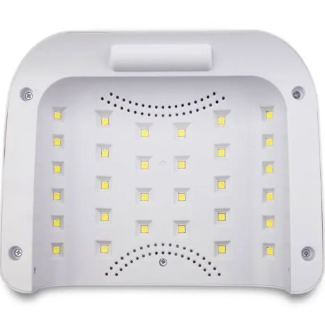 Лампа для маникюра LEDME 5B 120W SILVER с аккумулятором 002807 фото