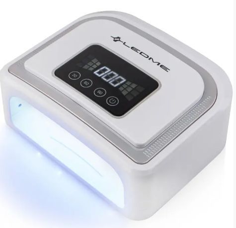 Лампа для маникюра LEDME 5B 120W SILVER с аккумулятором 002807 фото