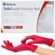 Нітрилові рукавички Medicom SafeTouch Advanced Red, щільність 4 г. - червоні (100 шт) S (6-7) 001289 фото 1
