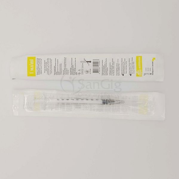 Інсуліновий Шприц 1 мл U-100 зі знімною голкою трикомпонентний Alexpharm 000476 фото