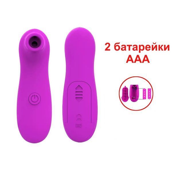 Вакуумный вибратор на батарейках для стимуляции 005419 фото